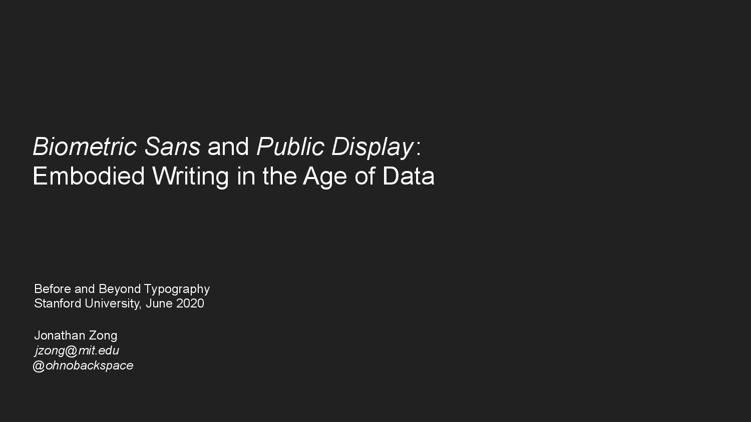 Download Biometric Sans And Public Display Embodied Writing In The Age Of Data Jonathan Zong Yellowimages Mockups